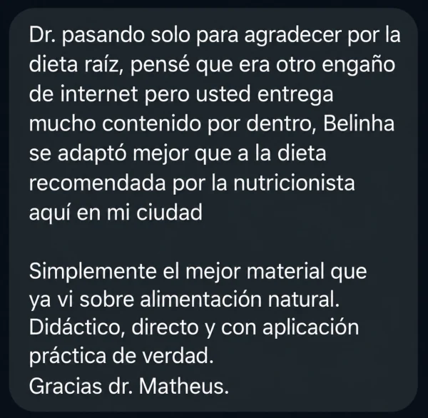 Testimonio tutor Dieta Raíz